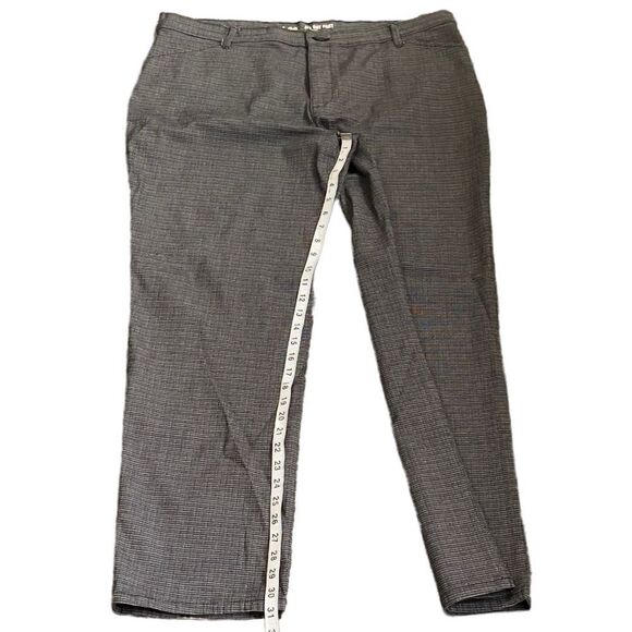 Lee All Day Pant Straight Leg Gray Glenplaid Pants Size 18 Medium - Picture 14 of 16